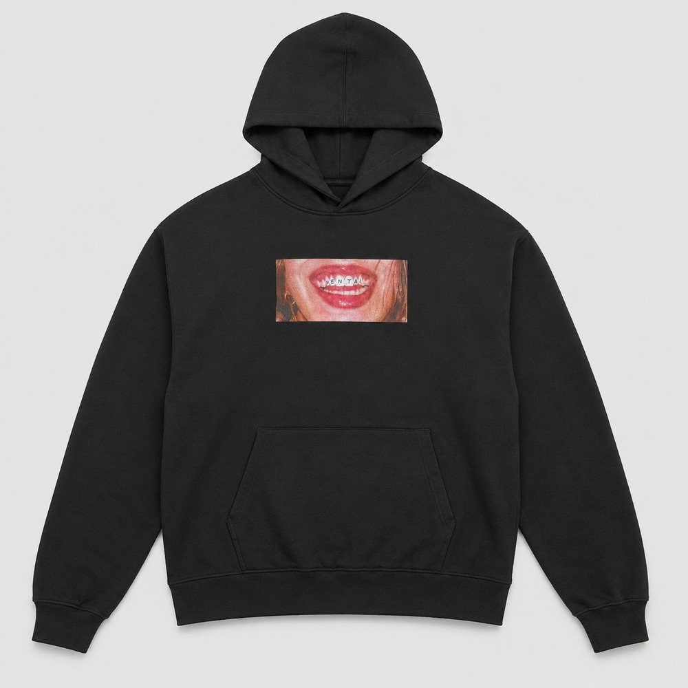 Rosalia Motomami Hentai Hoodie Black Graphic Starburst Tour Merch Mens Large